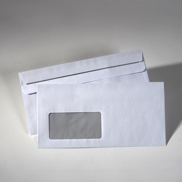 Briefumschläge mit Fenster, 1000 Stück/Pack