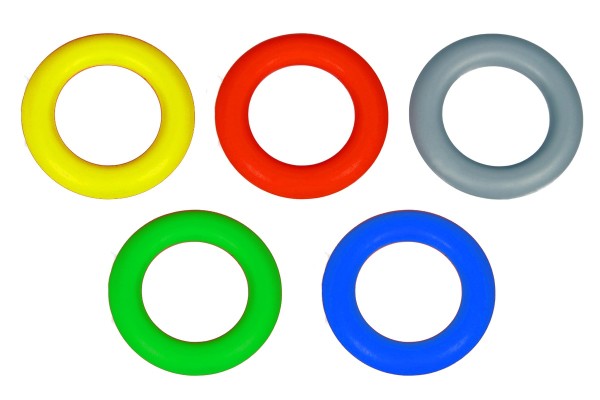 Griffloch-Ringe, Transparent, 10 Stück/Pack