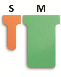 T-Karten für alle T-Card Systemtafeln - Größe M, Orange,...
