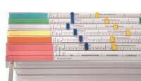 Beschriftungsschild für die Serie VISIMAP, Orange