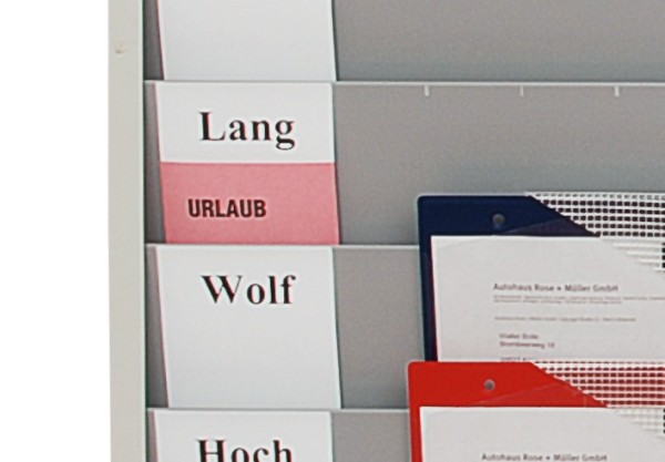 Indexkarten für Werkstattplaner, Weiß, unbedruckt, 20 Stck./Pack