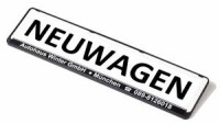 Kennzeichen-Werbeschild "NEUWAGEN"