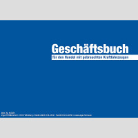 Gebrauchtwagen Ein- und Ausgangsbuch Kartoneinband, für 600 Eintragungen
