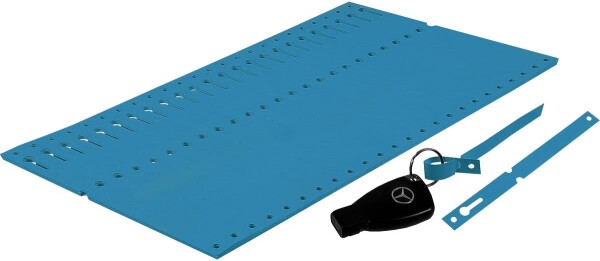 Schlüsselanhänger aus Tyvek, 1.000 Stück/Pack blau