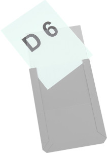 Magnet-Sichttasche DIN A6, 10 Stck./Pack
