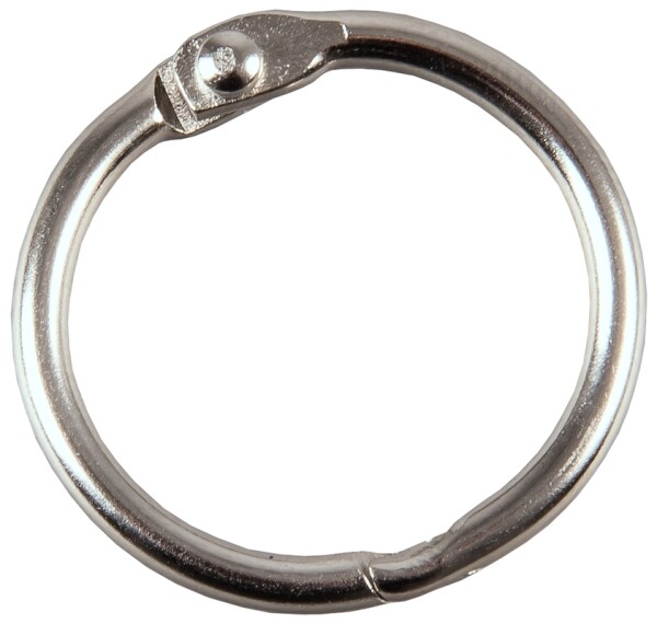 Metall-Klappringe, 25 mm, 10 Stück/Pack