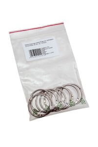 Metall-Klappringe, 25 mm, 10 Stück/Pack