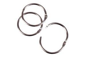 Metall-Klappringe, 25 mm, 10 Stück/Pack