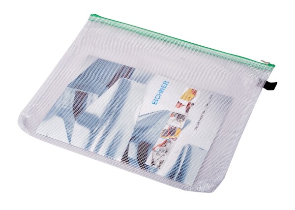 Reißverschluss-Sammelbeutel, B4, grün, 10 Stück/Pack