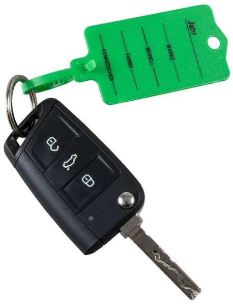 Schlüsselanhänger "Profi 2" mit Rasterverschluss, Grün, 200 Stck/Pack