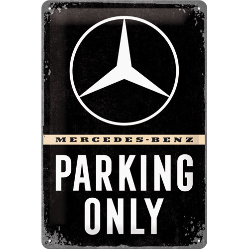 Blechschild Mercedes-Benz - Parking Only