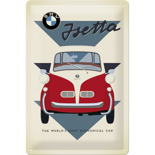 Blechschild BMW - Isetta Economical Car