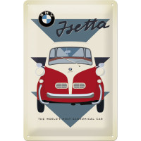 Blechschild BMW - Isetta Economical Car