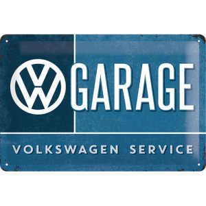 Blechschild VW Garage
