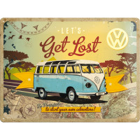 Blechschild VW Bulli - Lets Get Lost