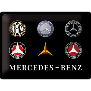 Blechschild Mercedes-Benz - Logo Evolution