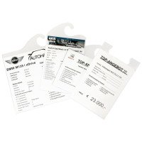 Preisblatt-Tasche aus hochwertigem Poly-Carbonat, verschiedene Formate, 5 Stück/Pack