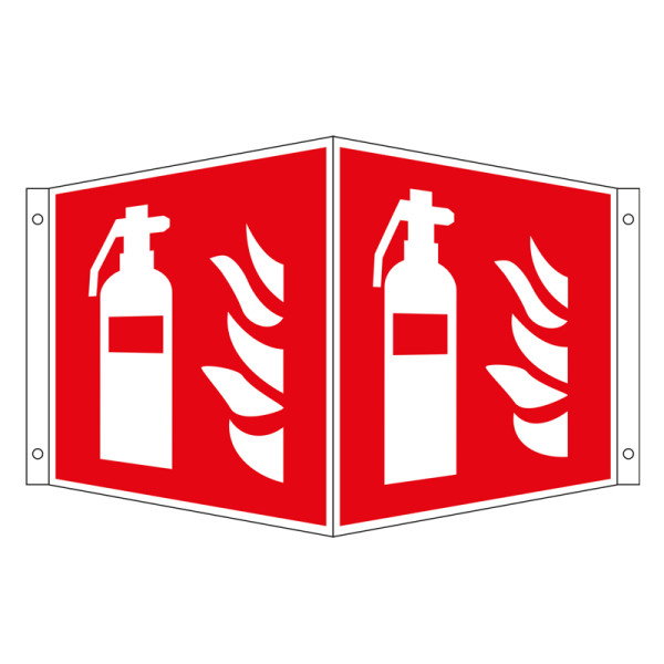 Brandschutz-Winkelschild "Feuerlöscher"