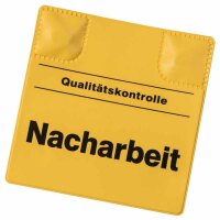 Magnetische Kennzeichnungspads, gelb "NACHARBEIT", 110 x 110 mm