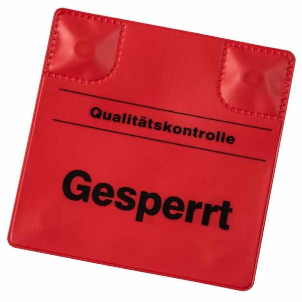 Magnetische Kennzeichnungspads, rot "GESPERRT", 110 x 110 mm