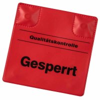 Magnetische Kennzeichnungspads, rot "GESPERRT", 110 x 110 mm