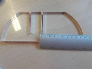 Hygieneschutzwand "glasklar", 1.000 x 1.000 x 200 mm