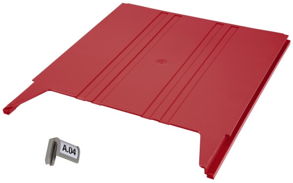 Ablagefach für Wandsortierer "Flat" rot