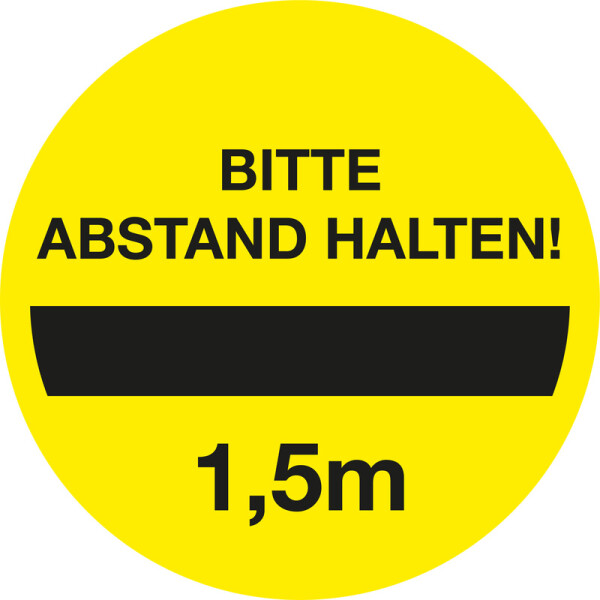 Leitsystemsticker mit Motiv, 4 Stück/Pack, Abstand Ø 10 cm