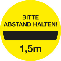 Leitsystemsticker mit Motiv, 4 Stück/Pack, Abstand Ø 10 cm