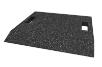 Gummi Auffahrtsrampe uni 40 mm, kurz