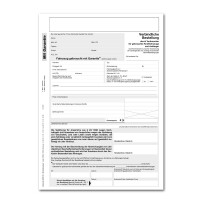 Gebrauchtwagenbestellung (Verkauf an Verbraucher) mit Garantie, ohne Firmeneindruck, 25 Stück/Block