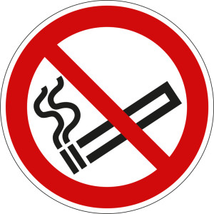 Verbotsschild "Rauchen verboten" 10 cm PVC...