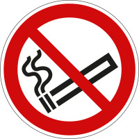 Verbotsschild "Rauchen verboten" 20 cm PVC Folie selbstklebend