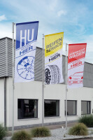 Fahnen für den Außenbereich "Hauptuntersuchung"