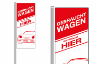 Fahnen für den Außenbereich "Gebrauchtwagen"