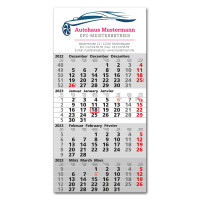 4-Monats-Kalender 2027 mit Firmeneindruck
