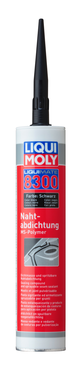 Liquimate 8300 Nahtabdichtung schwarz, 310 ml, Kartusche Kun