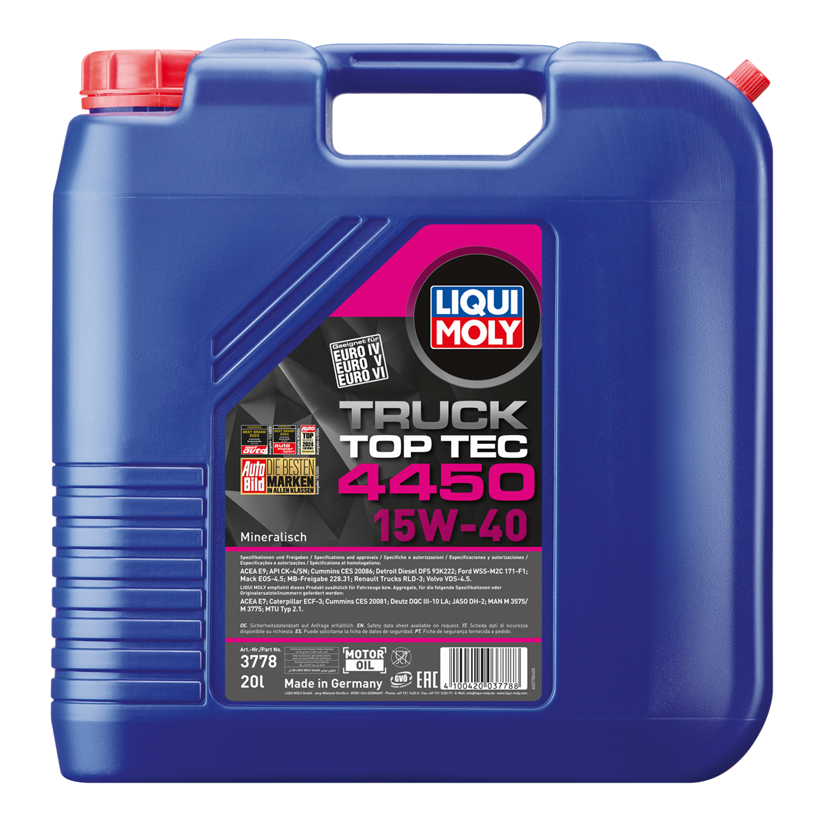 Top Tec Truck 4450 15W-40, 20 l, Kanister Kunststoff