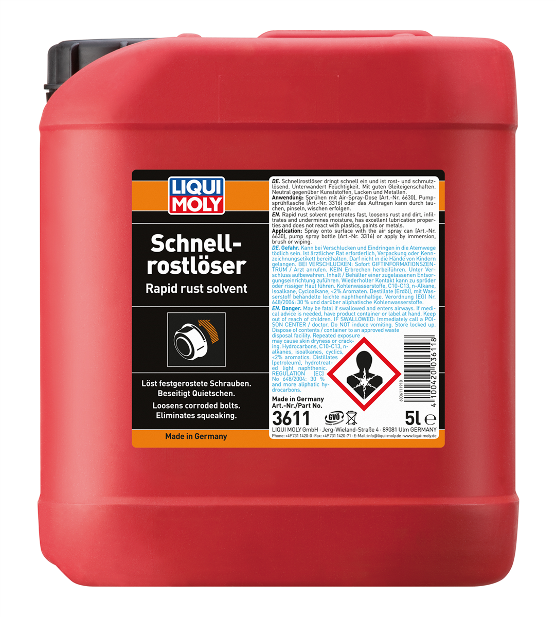 Schnellrostlöser, 5 l, Kanister Kunststoff