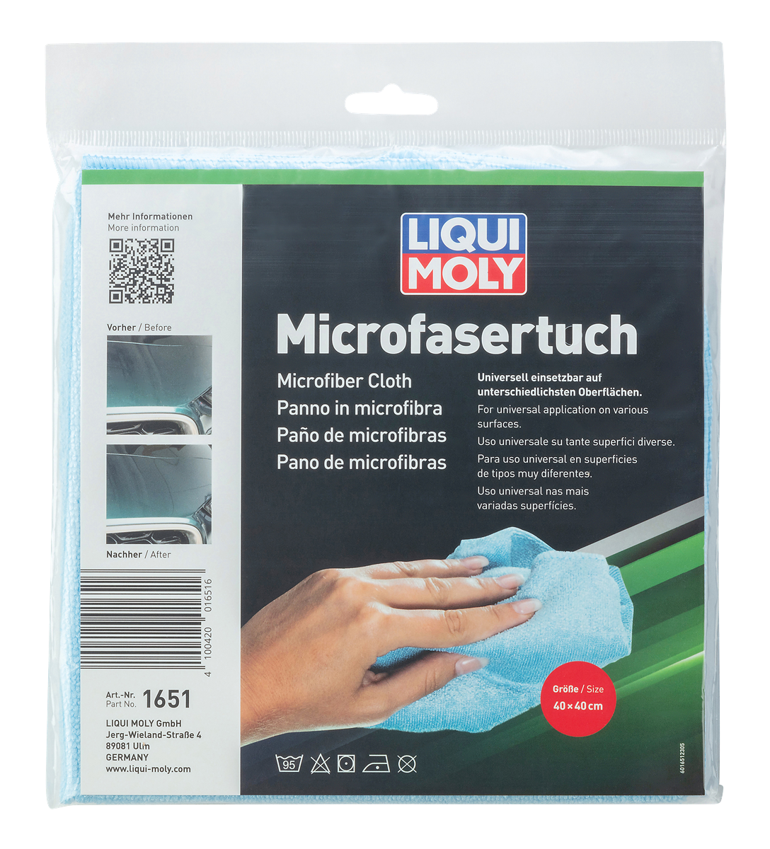 Microfasertuch, 1 Stk, Beutel m. Eurolochung