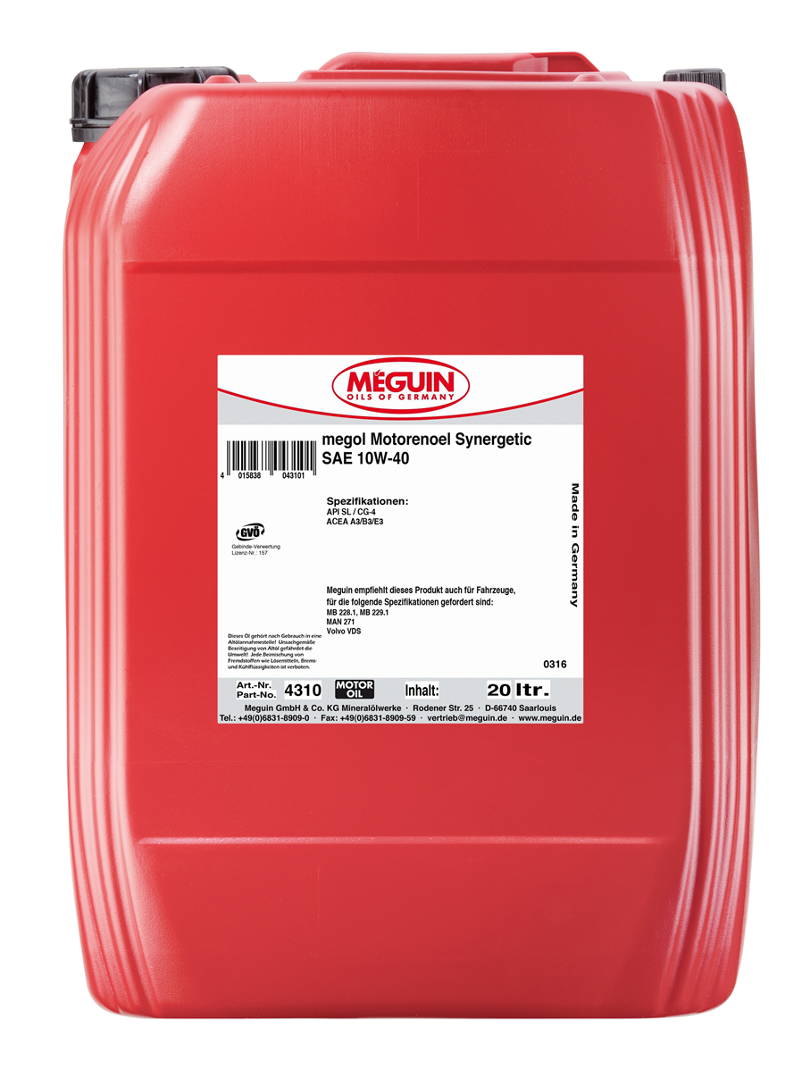 megol Motorenoel Synergetic SAE 10W-40