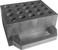 Universal-Gummiblock mit Sicherheitsgriff, Höhe 80 mm