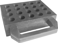 Universal-Gummiblock mit Sicherheitsgriff, Höhe 40 mm