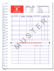 Werkstatt-Terminkalender 2026 einmalig
