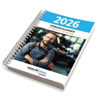 Werkstatt-Terminkalender 2026 einmalig