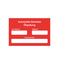 Kundendienst-Spezial-Etiketten, 250 Stück/Pack Automatik-Getriebe Ölspülung, regelmäßig im Abo
