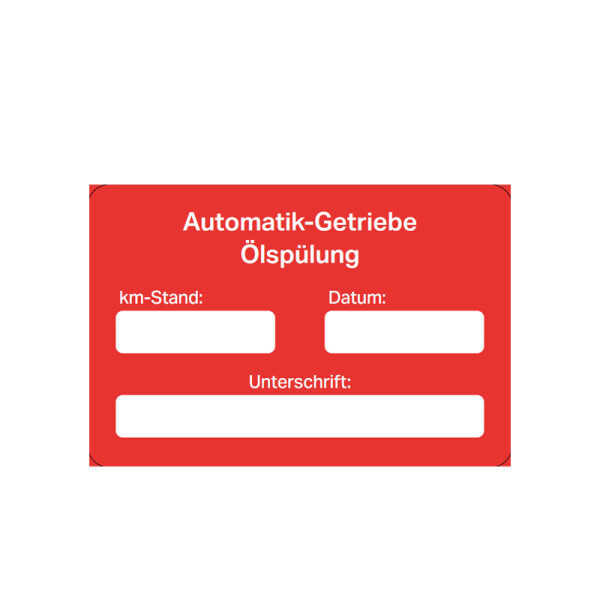 Kundendienst-Spezial-Etiketten, 250 Stück/Pack Automatik-Getriebe Ölspülung