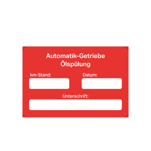 Kundendienst-Spezial-Etiketten, 250 Stück/Pack Automatik-Getriebe Ölspülung