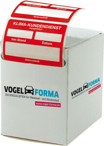 Kundendienst-Spezial-Etiketten, 250 Stück/Pack Automatik-Getriebe Ölspülung