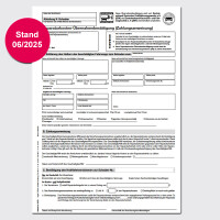 Reparaturkosten- Übernahmebestätigung Stand 06/25, 25 Stück/Block, ohne Firmeneindruck